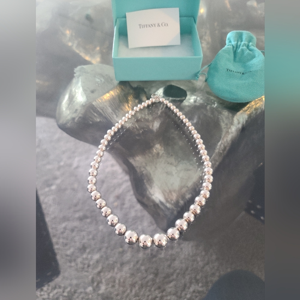 Tiffany & Co HardWear Gratuated Ball Necklace in sterling silver